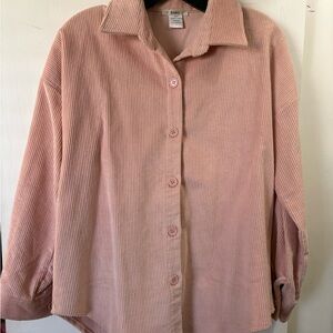 Esley Blush Pink Corduroy Shirt
